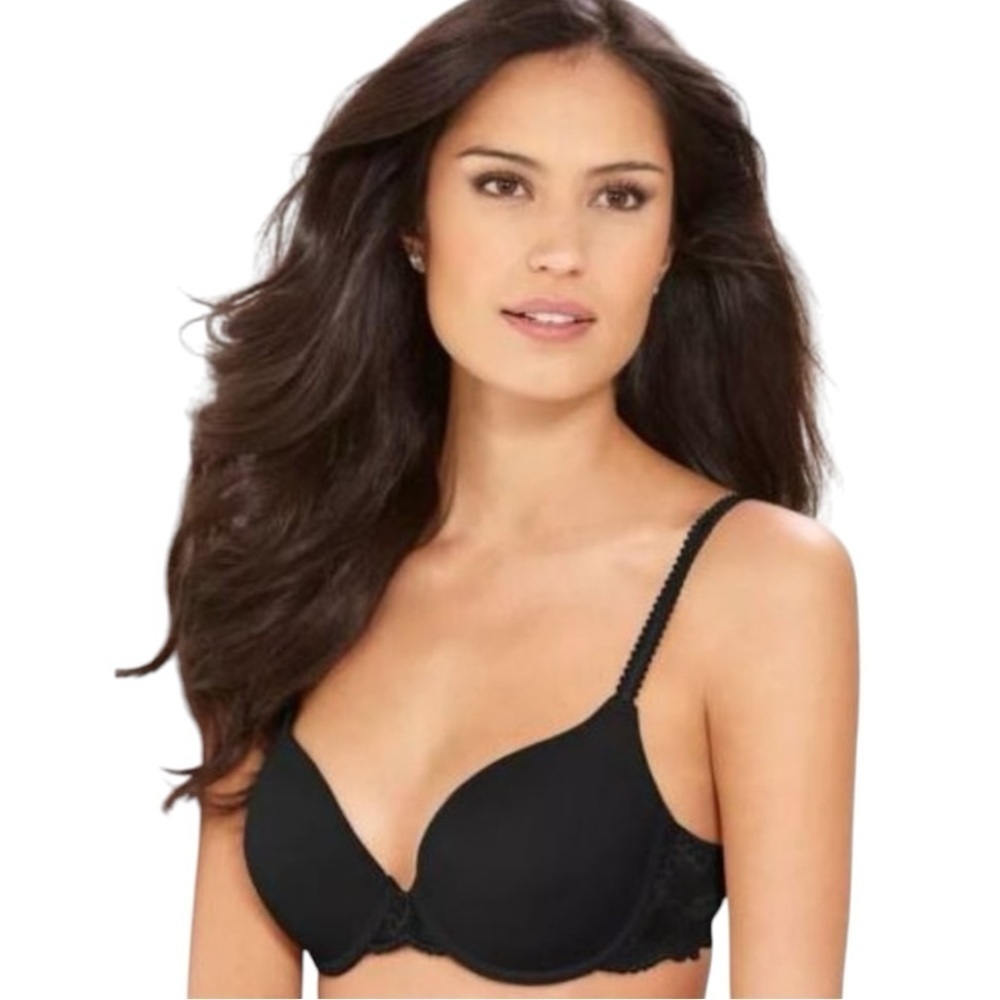 Wacoal 85340 Black French Garden Contour Underwire Bra - Picture 3 of 7